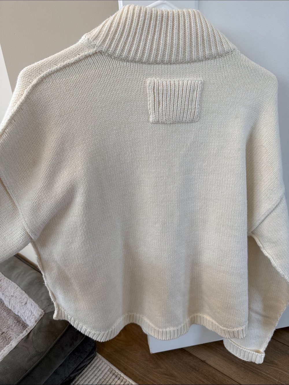 We The Free Off-White Button-Up Collar Cardigan - Picture 4 of 4